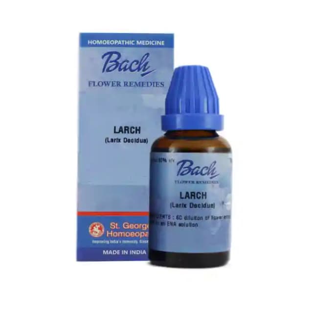 St. Georgeâ€™s Bach Flower Larch 6 CH (1 Bottle of 30 ml Dilution)