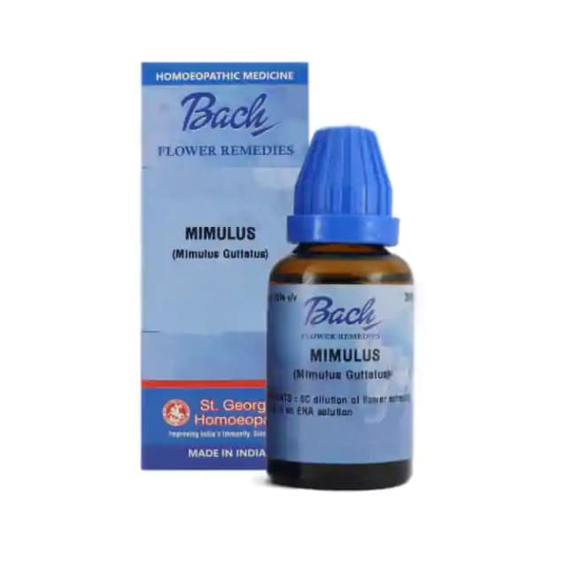 St. Georgeâ€™s Bach Flower Mimulus 6 CH (1 Bottle of 100 ml Dilution)