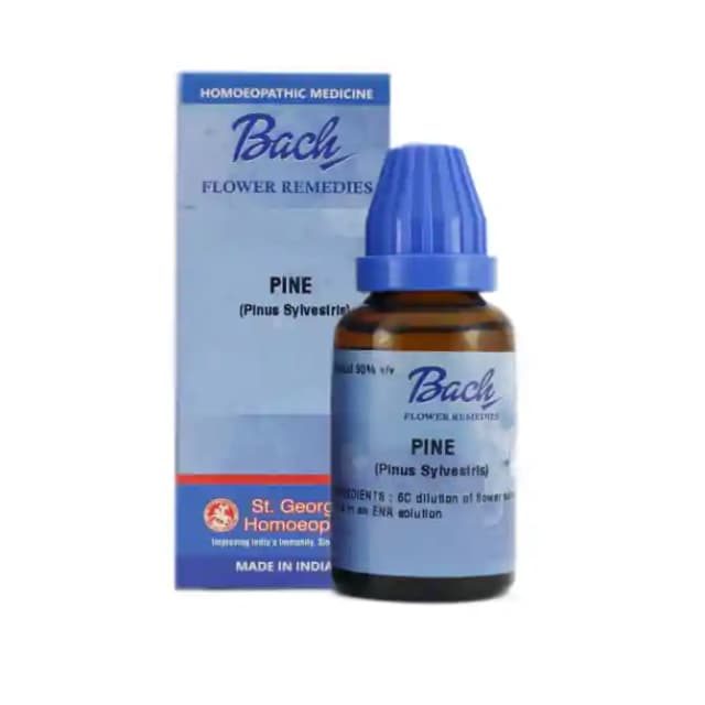 St. Georgeâ€™s Bach Flower Pine 6 CH (1 Bottle of 100 ml Dilution)