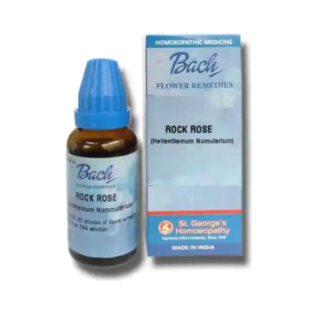 St. Georgeâ€™s Bach Flower Rock Rose (1 Bottle of 30 ml Dilution)