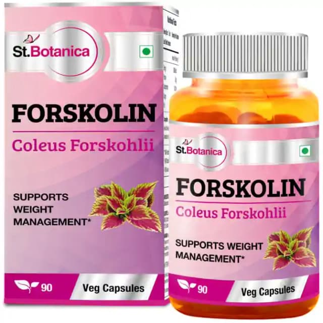 St.Botanica Forskolin (1 Bottle of 90 capsules)