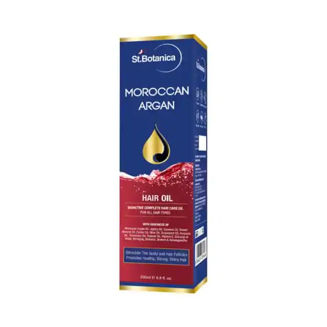 St.Botanica Moroccan Argan Hair Oil (1 Bottle of 200 ml Oil)
