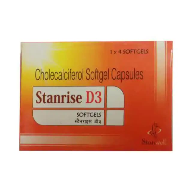 Stanrise D3 (1 Strip Of 4 capsules)