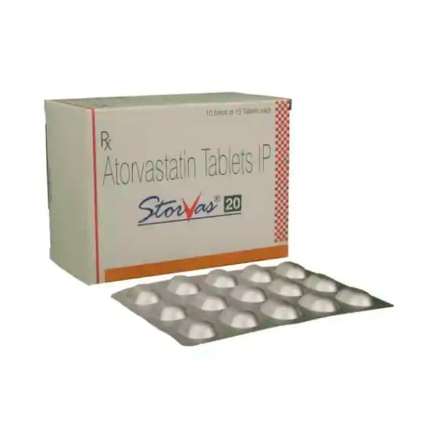 Storvas 20 (15 tablets in 1 strip)