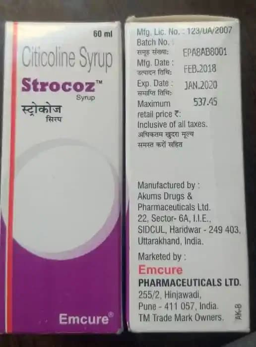 Strocoz Syrup (60 ml in 1 bottle)