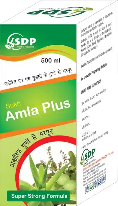 Sukh Amla Plus Ras (1 Bottle of 500 ml Liquid)