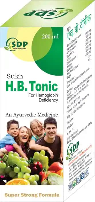 Sukh H.B. Tonic Syrup (1 Bottle of 200 ml Syrup)