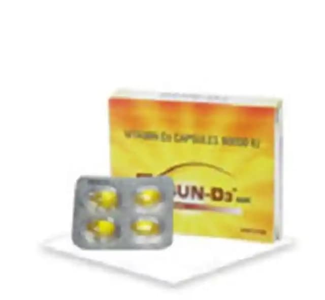 Sun D3 Soft Gelatin (1 Strip Of 4 soft gelatin capsules)