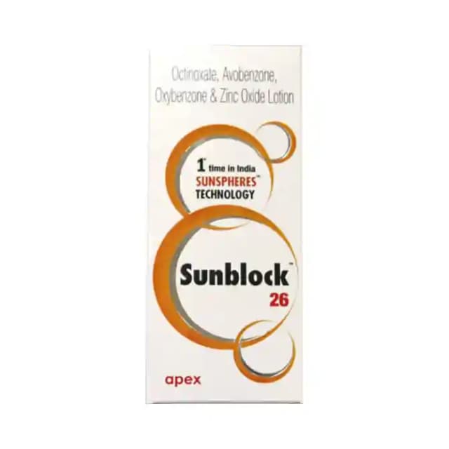 Sunblock 26 Lotion (1 Bottle of 60 ml Lotion)
