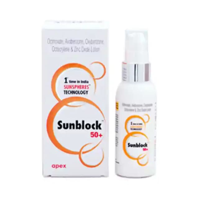 Sunblock 50+ Lotion (1 Bottle of 60 ml Lotion)