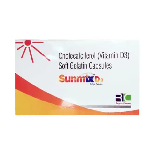 Sunmix D3 Softgel (4 soft gelatin capsules in 1 strip)