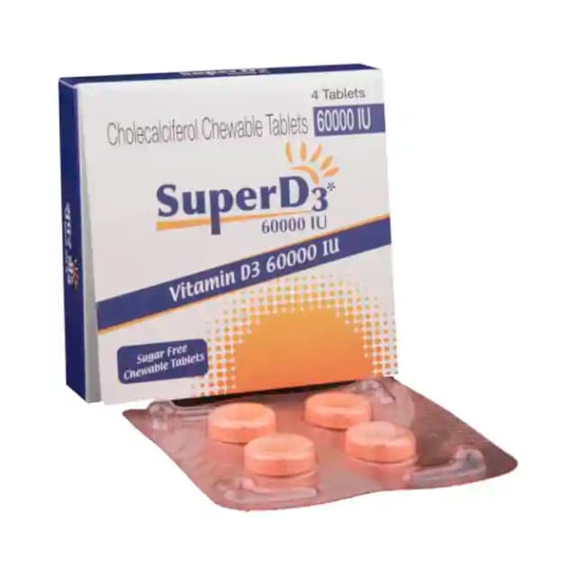 Super D3 60K IU (4 capsules in 1 strip)