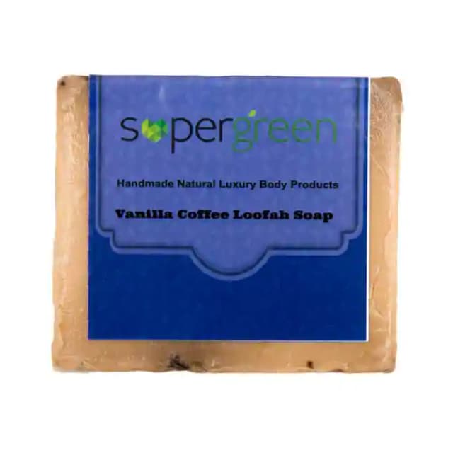 Supergreen Soap Vanilla Coffee Loofah (1 Box Of 100 gm Soap)