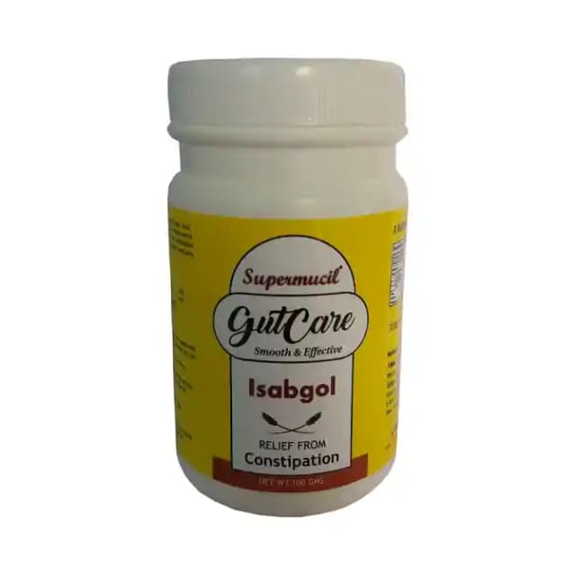 Supermucil Gutcare Isabgol (1 Bottle of 100 gm Husk)
