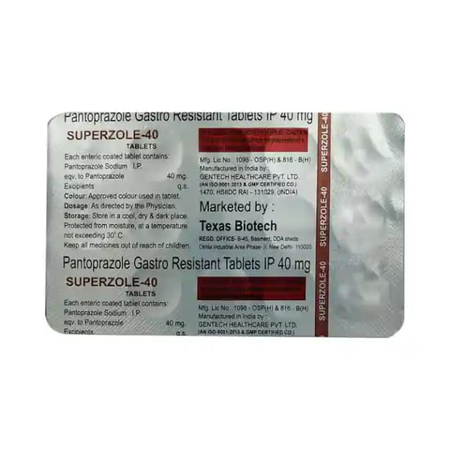 Superzole 40 (15 tablets in 1 strip)