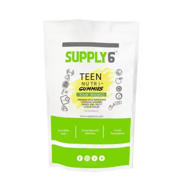 Supply6 Teen Nutri Gummies Raw Mango (1 Packet Of 30 gummies)