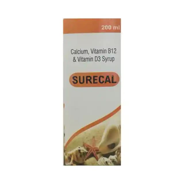 Surecal Syrup (1 Bottle of 200 ml Syrup)