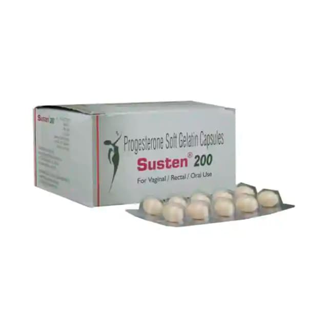 Susten 200 Soft Gelatin (10 soft gelatin capsules in 1 strip)