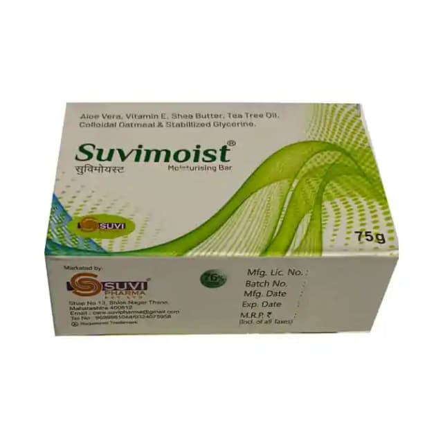 Suvimoist Moisturising Bar (1 Box Of 75 gm Bar)