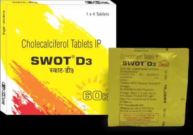 Swot D3 (1 Strip Of 4 tablets)
