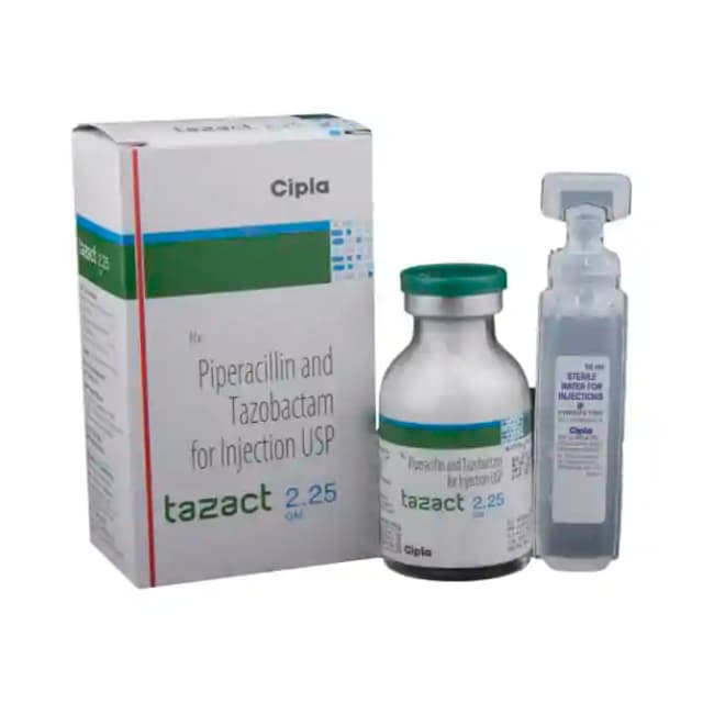 Tazact 2.25gm Injection (1 Injection in 1 vial)