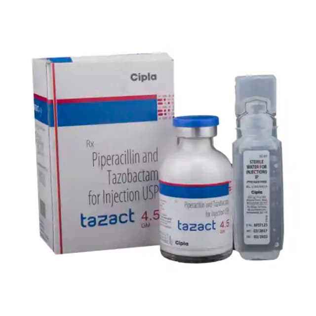 Tazact 4.5gm Injection (1 Powder for Injection in 1 packet)