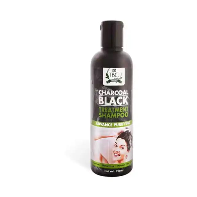 TBC Charcoal Black Treatment Shampoo (1 Bottle of 200 ml Shampoo)