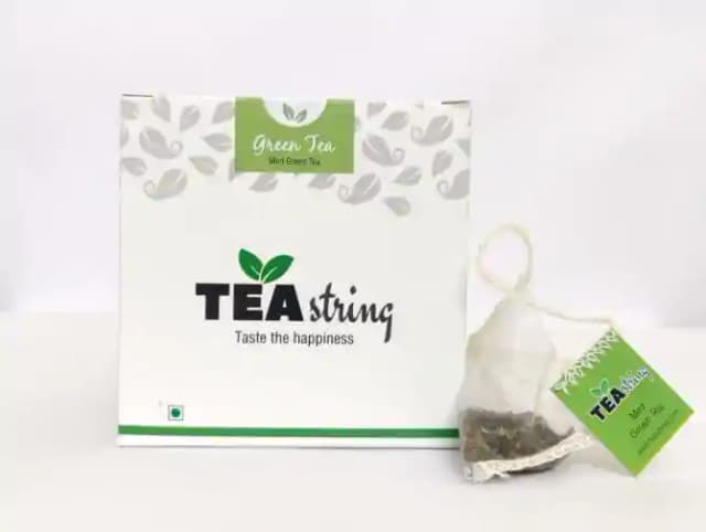 Tea String Mint Green Tea Bag (1 Box Of 16 tea bags)