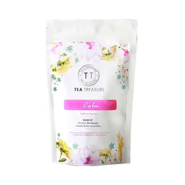 Tea Treasure Calm Caffeine Free Tea (1 Packet Of 100 gm Tea)