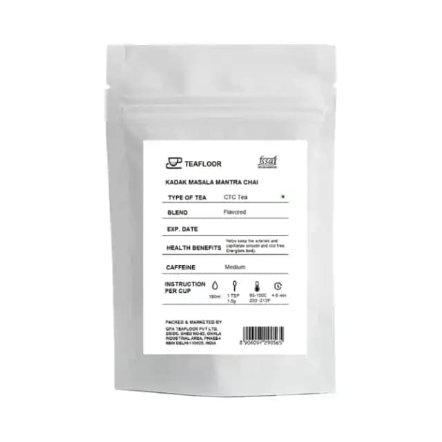 Teafloor Chai Kadak Masala Mantra (1 Packet Of 100 gm Tea)