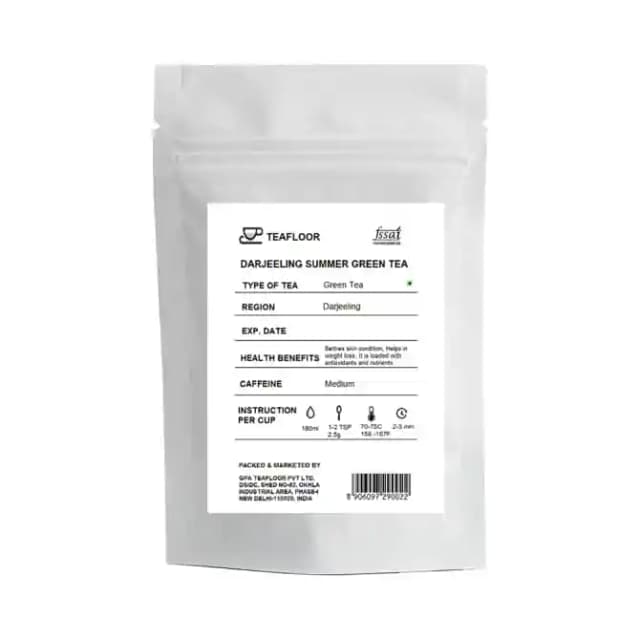 Teafloor Green Tea Darjeeling Summer (1 Packet Of 100 gm Tea)