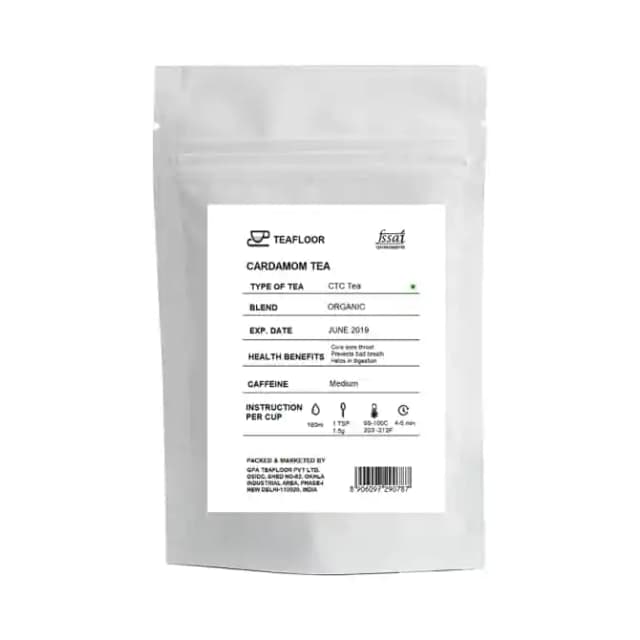 Teafloor Tea Cardamom (1 Packet Of 100 gm Tea)