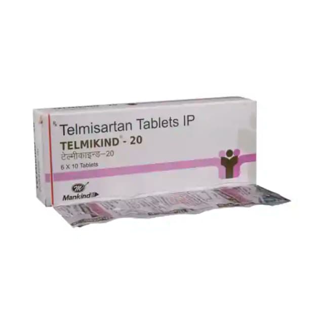 Telmikind 20 (10 tablets in 1 strip)