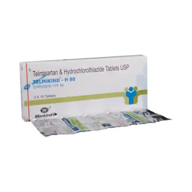 Telmikind H 80 (10 tablets in 1 strip)