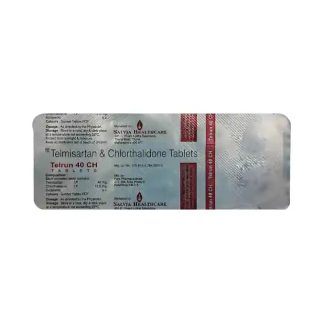 Telrun 40 CH (10 tablets in 1 strip)