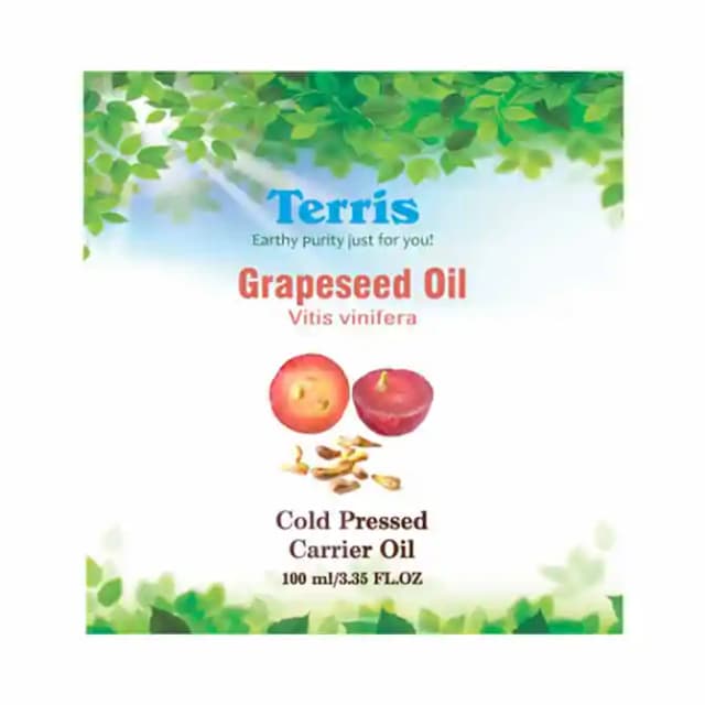 Terris Grapeseed Oil (1 Bottle of 100 ml Oil)