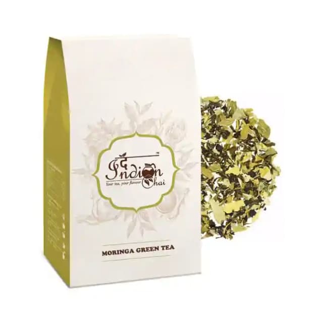 The Indian Chai Moringa Green Tea (1 Packet Of 100 gm Tea)