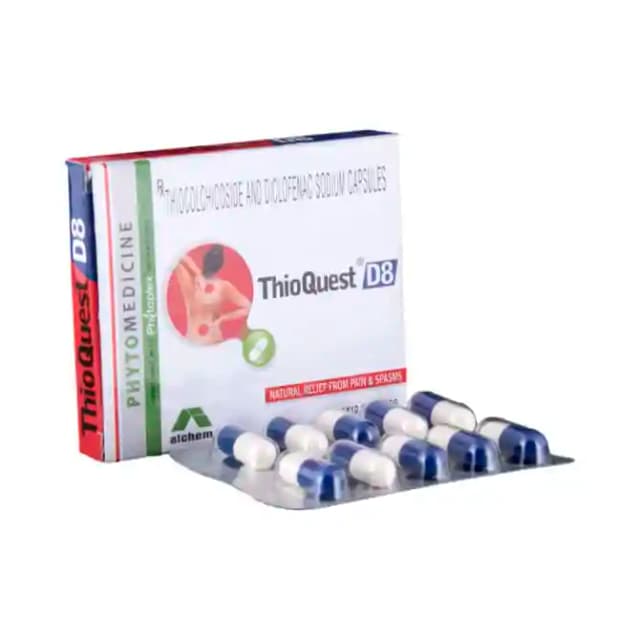 Thioquest D 8 (10 capsules in 1 strip)