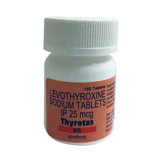 Thyrotas 25 (100 tablets in 1 bottle)