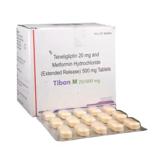 Tiban M 20/500mg ER (15 tablets er in 1 strip)