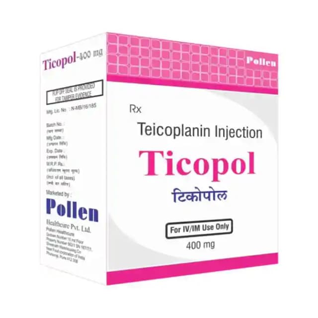 Ticopol 400mg Powder for Injection (1 Powder for Injection in 1 vial)