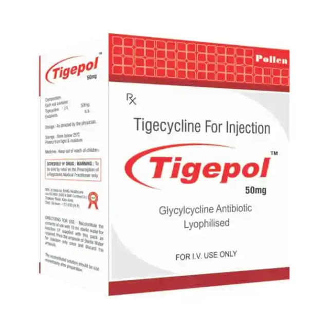 Tigepol 50mg Powder for Injection (1 Powder for Injection in 1 vial)