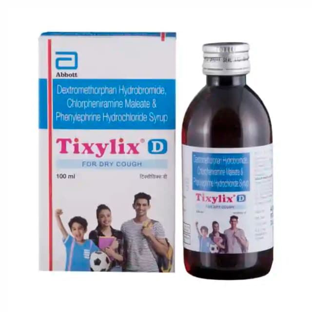 Tixylix D Syrup (100 ml in 1 bottle)