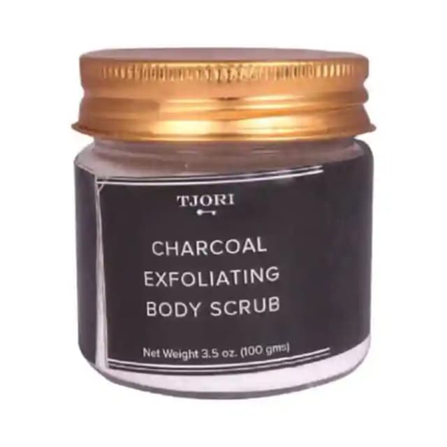Tjori Body Scrub Charcoal Exfoliating (1 Jar Of 100 gm Scrub)