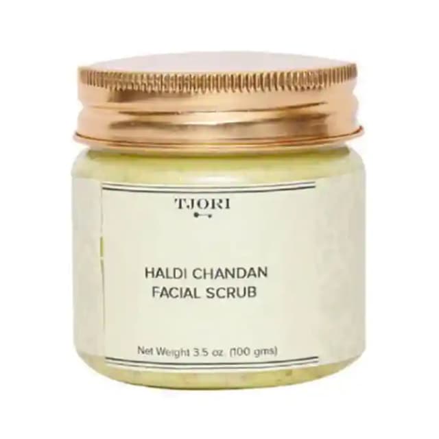 Tjori Facial Scrub Haldi Chandan (1 Jar Of 100 gm Scrub)