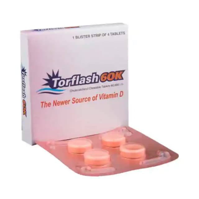 Torflash 60K Chewable (4 tablets in 1 strip)