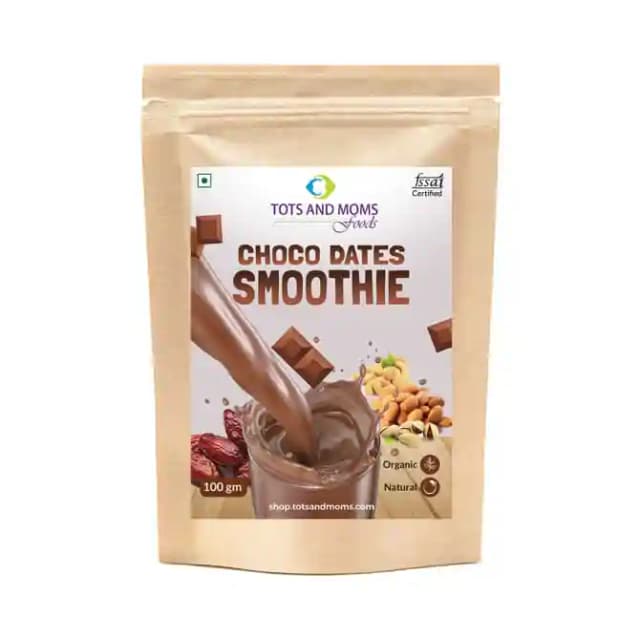 Tots and Moms Choco Dates Smoothie (1 Packet Of 100 gm Powder)
