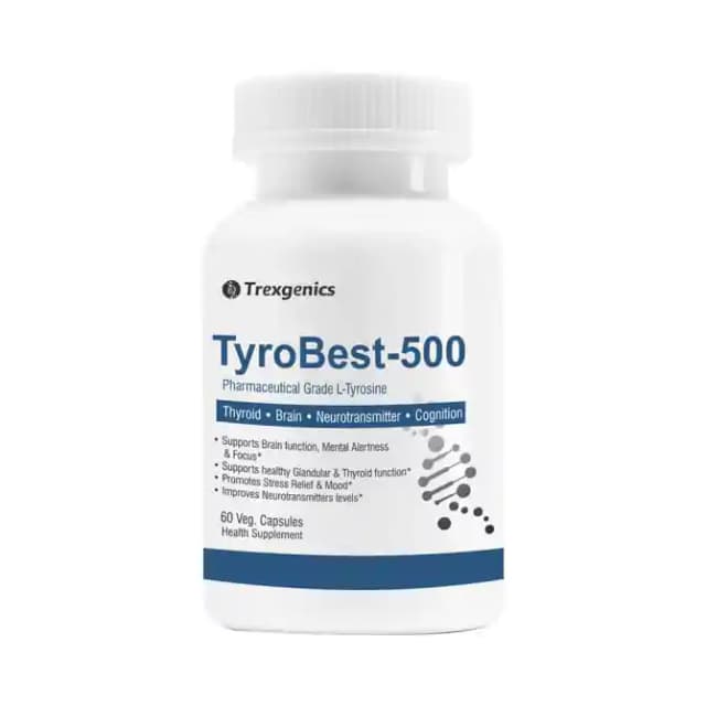 Trexgenics TyroBest 500 Veg (1 Bottle of 60 vegicaps)