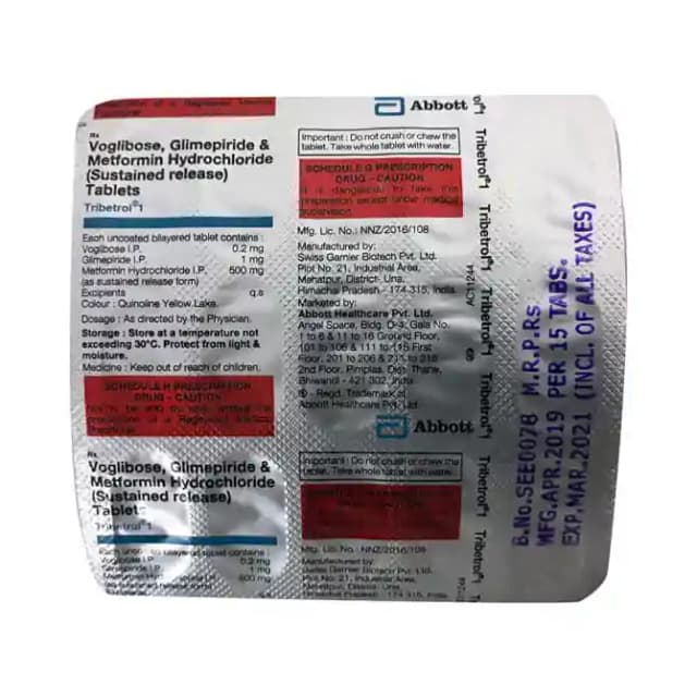 Tribetrol 1 SR (15 tablets sr in 1 strip)