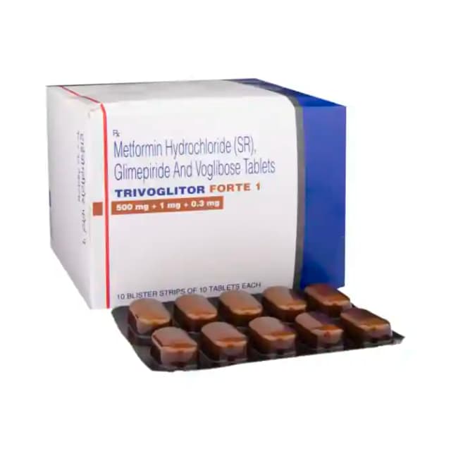 Trivoglitor Forte 1 SR (10 tablets sr in 1 strip)